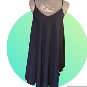 🎈Navy Blue Spaghetti strap asymmetrical swing dress🎈